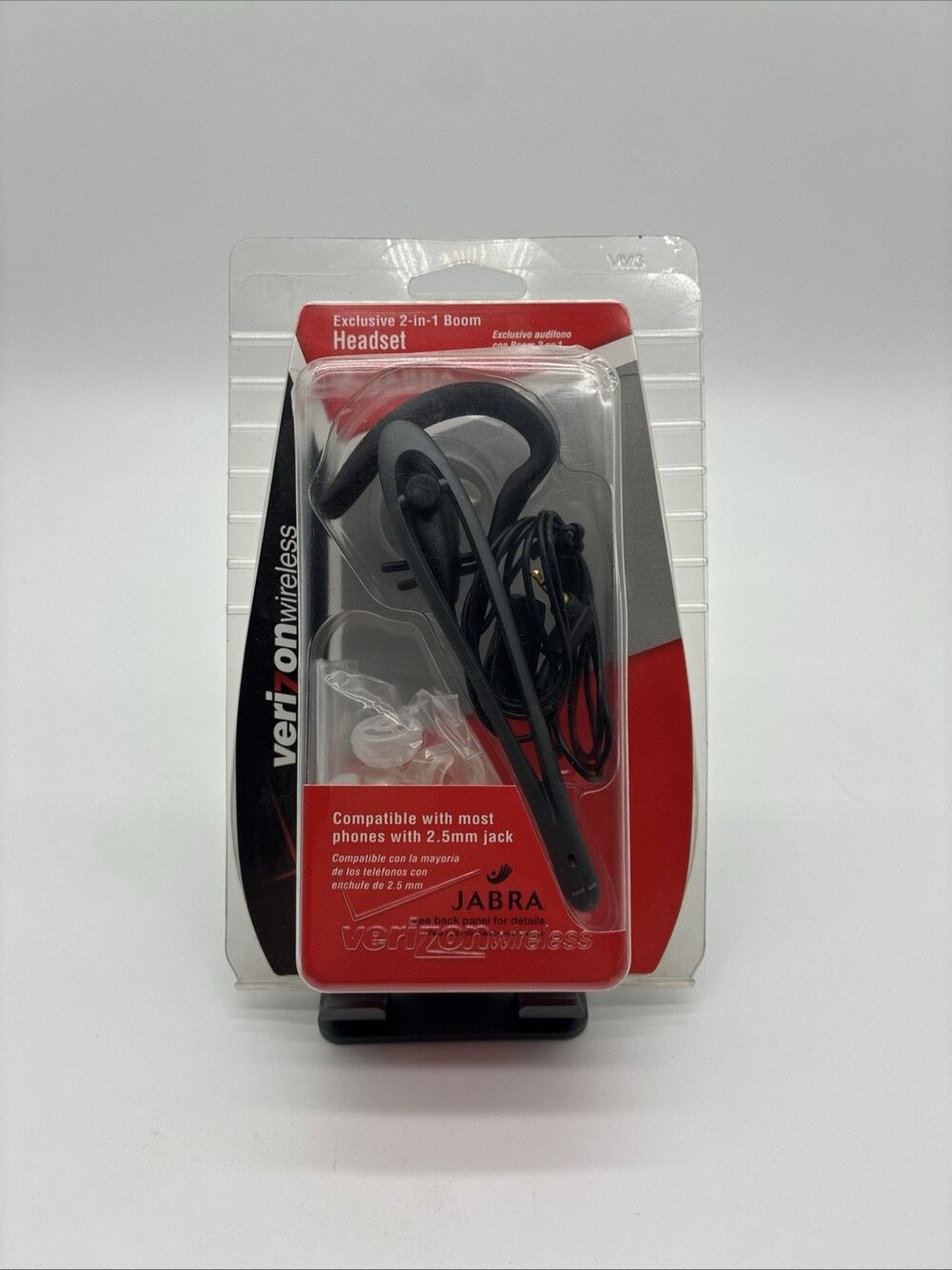Jabra 2-in 1 Boom Headset Over or In the Ear - Wired 2.5mm Jack - Verizon NEW